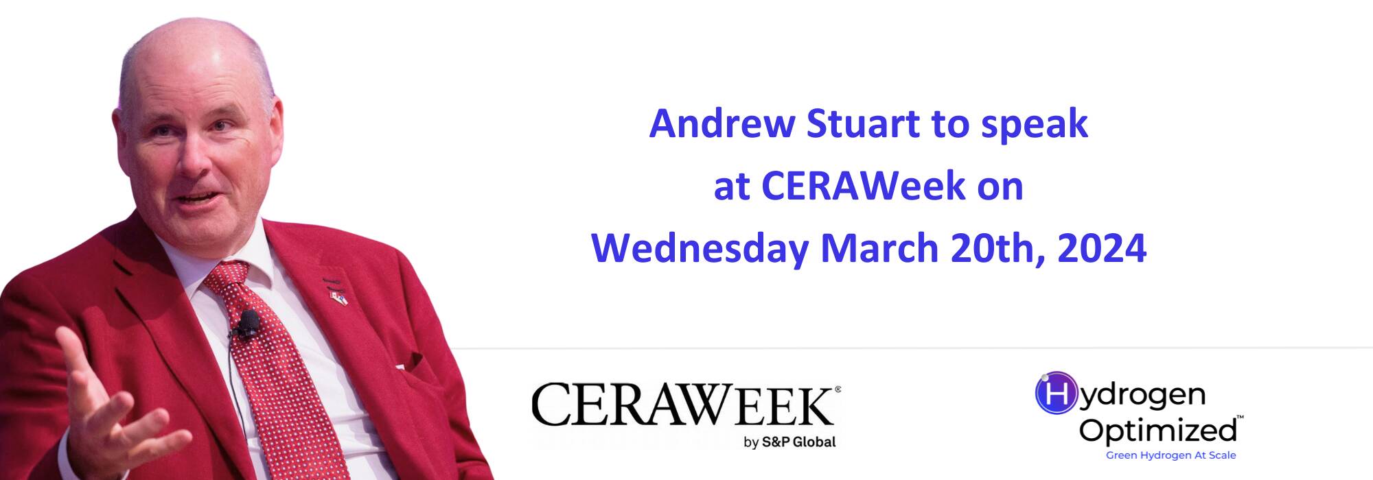 Andrew Stuart to speak at CERAWEEK 2024