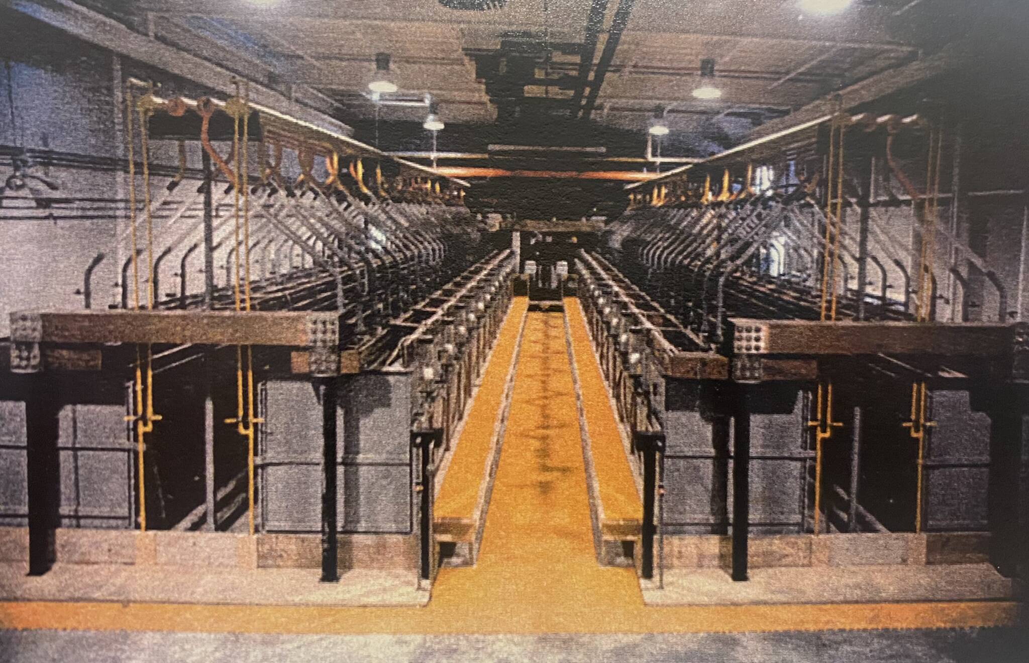 A row of Stuart Technology electrolyzers.