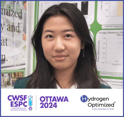 Headshot of Veronica Guo followed by the CWSF and Hydrogen Optimized logos.